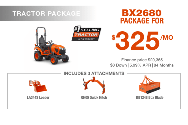 BX2680 Tractor Package