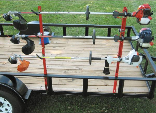 Trimmers-on-Trailer-Rack